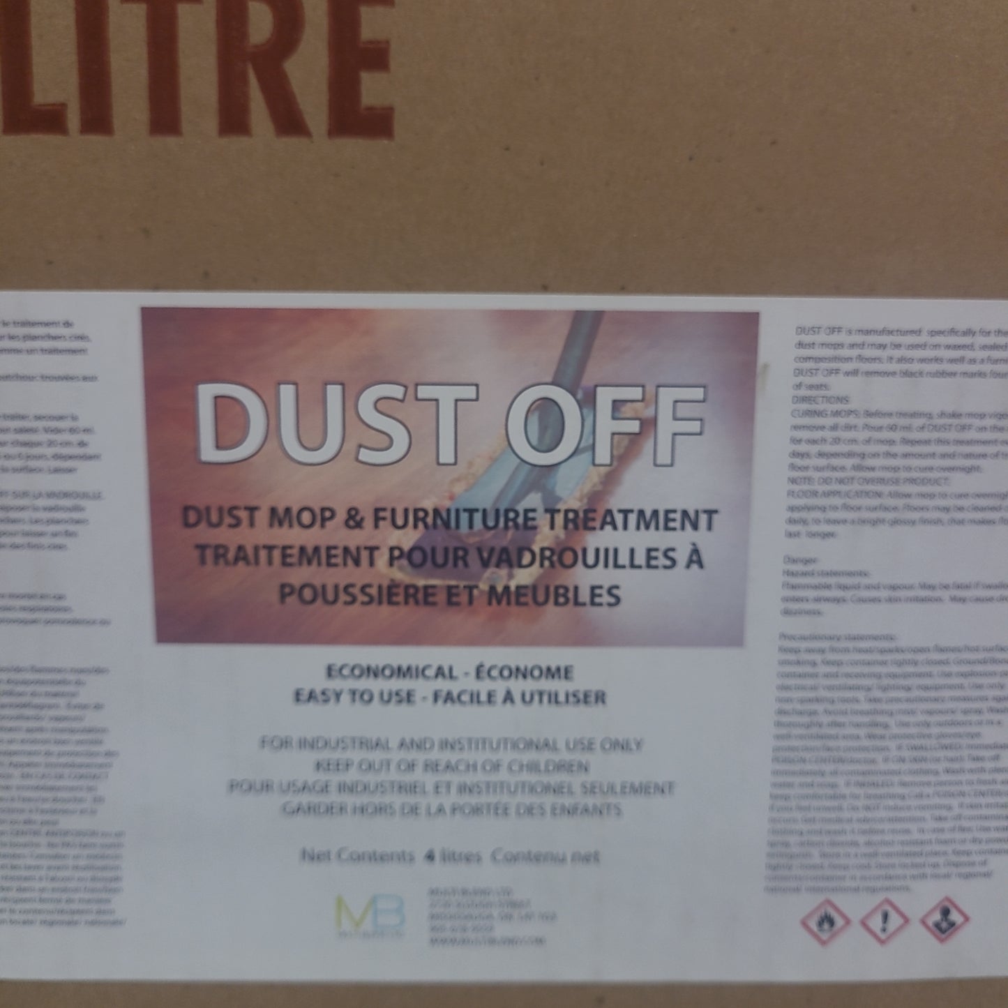 DUST OFF DUSTMOP TREATMENT LIQUID 4L