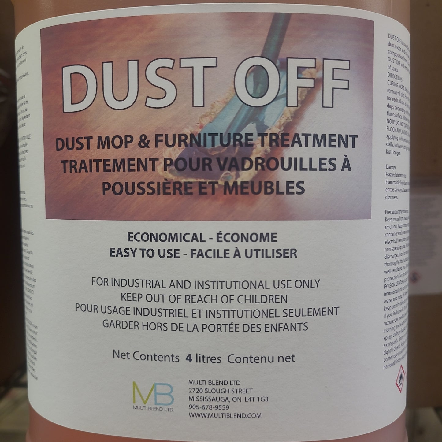 DUST OFF DUSTMOP TREATMENT LIQUID 4L