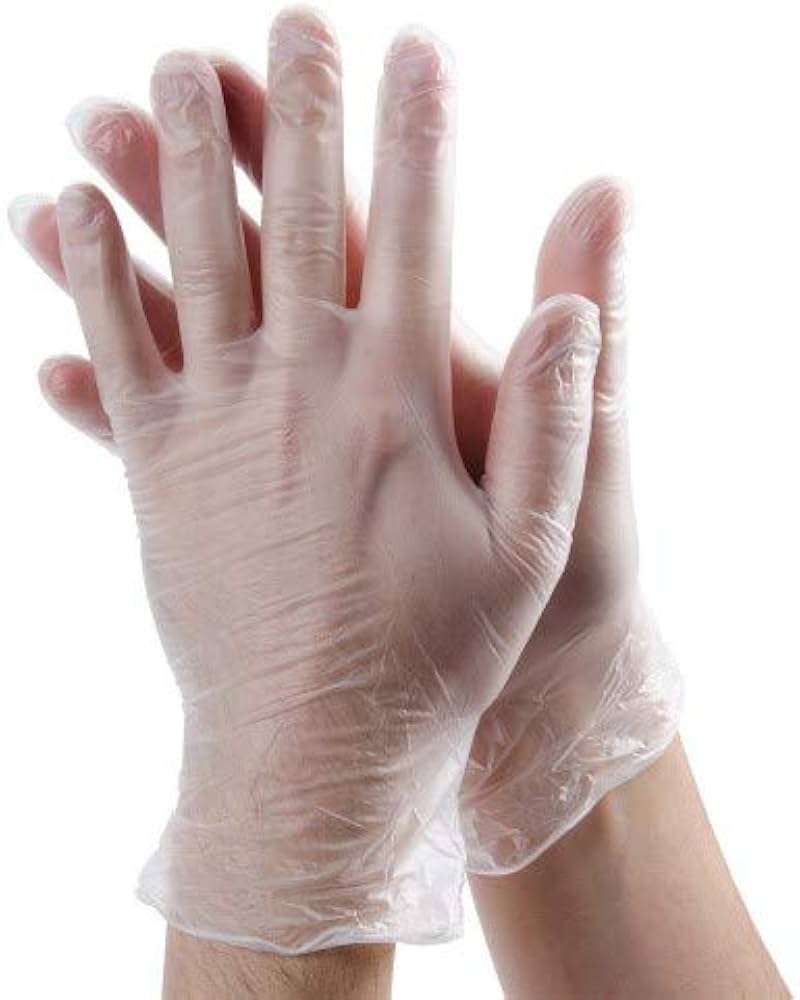 VINYL POWDER FREE GLOVES EXTRA LARGE (100)