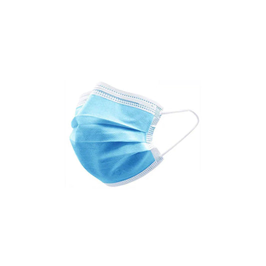 MASKS 3 LAYER MEDICAL LEVEL 2 DISPOSABLE BLUE (50)