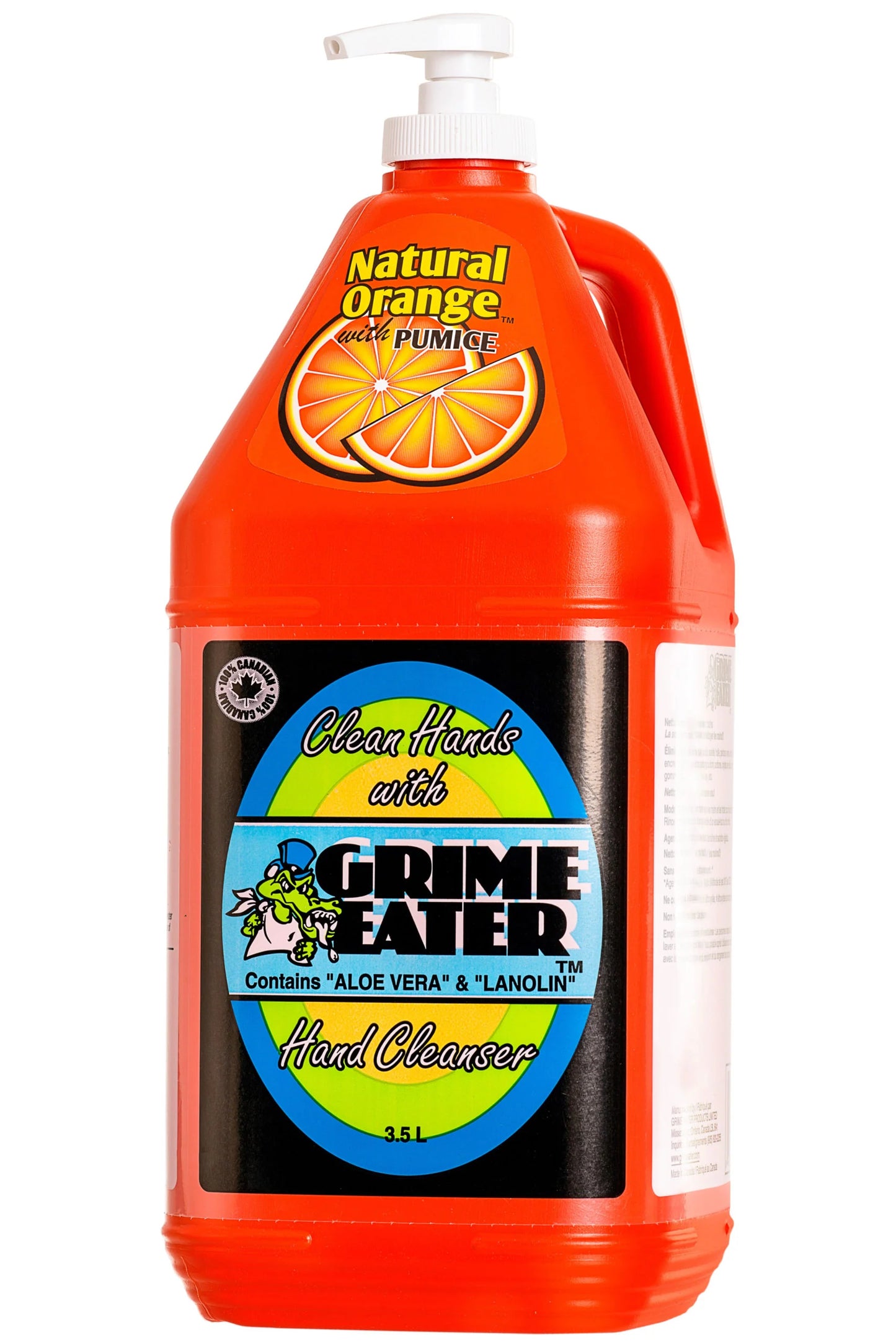 GRIME EATER NATURAL ORANGE HAND SOAP WITH PUMICE 3.5L