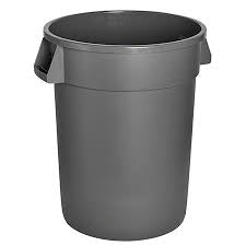 9620 20GL ROUND GREY WASTE CONTAINER