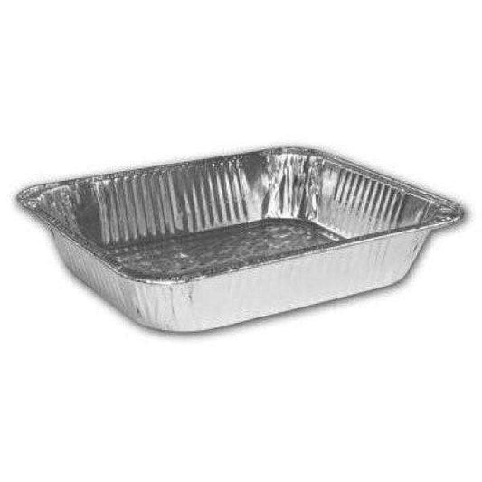 HALF SIZE DEEP ALUMINUM FOIL PANS (100/CASE)