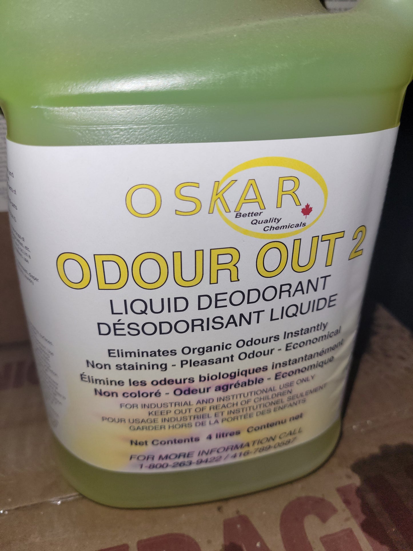 #2 ODOUR OUT LEMON LIQUID DEODORIZER MULTI PURPOSE 4L