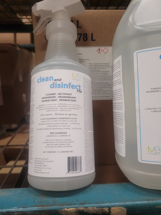 CLEAN & DISINFECT RTU CLEANER (BOTTLES)