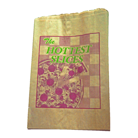 PIZZA HOT SLICE PRINTED KRAFT BAGS (500/CASE)