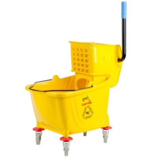 3080 BUCKET& WRINGER COMBO SIDEPRESS 35QRT YELLOW