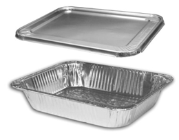 HALF SIZE MEDIUM FOIL TRAY (CASE OF 100)